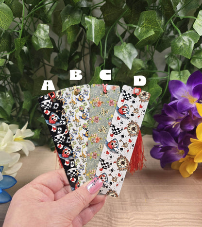 Alice Inspired Aluminum Bookmarks (Multiple Designs Available) - Vegas Custom Creations
