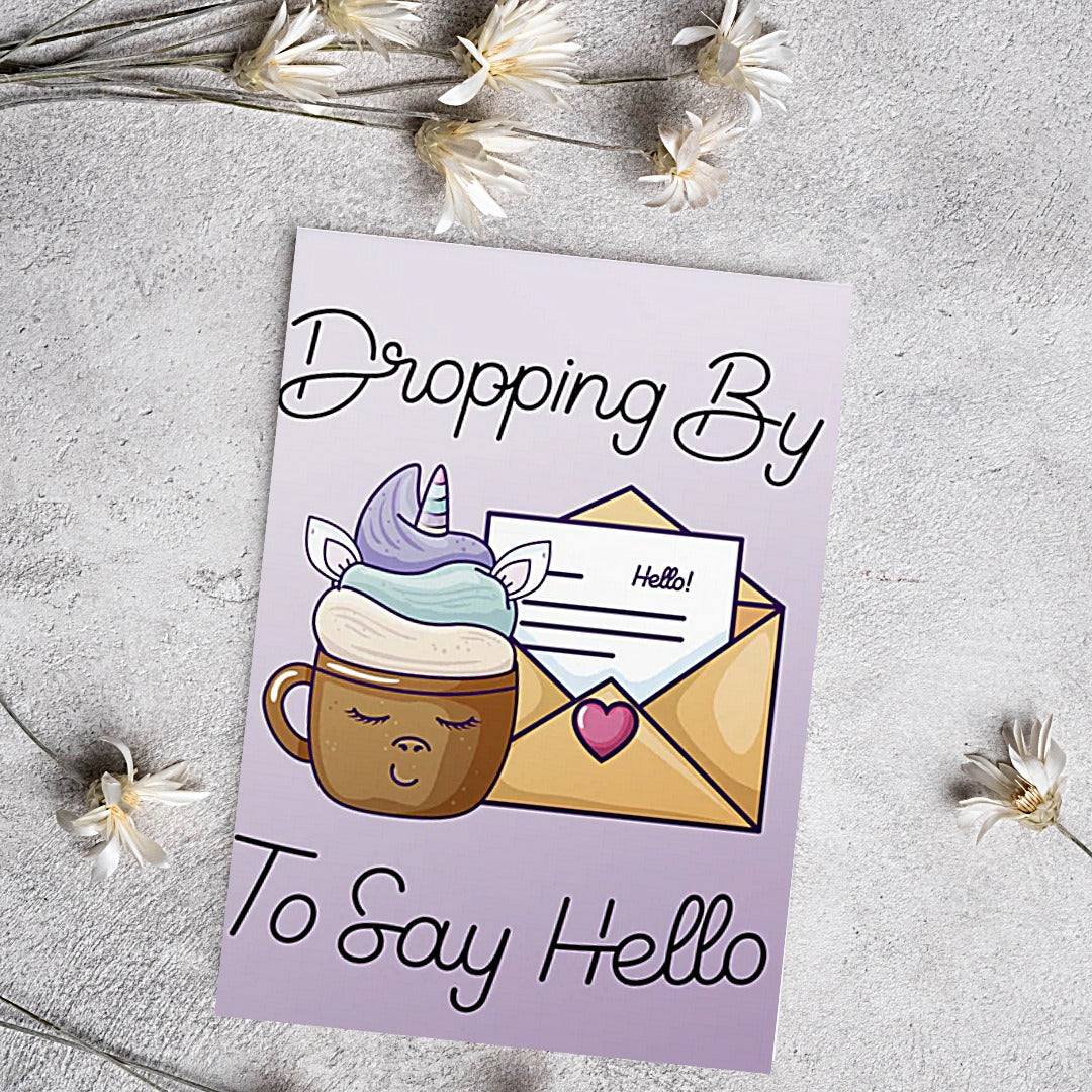 Dropping By to Say Hello, Thinking of You Card