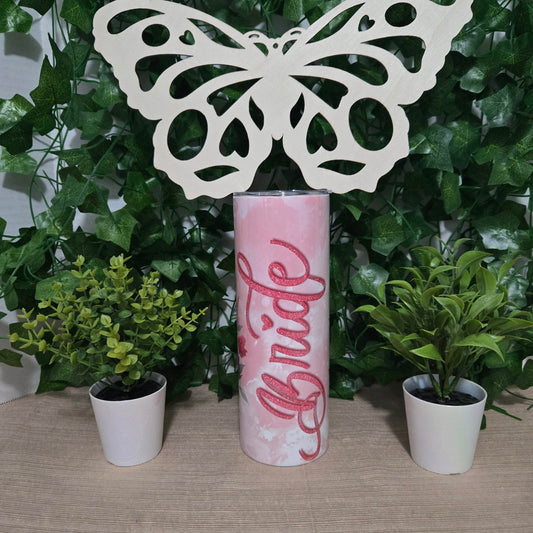 Bride Floral Tumbler - Vegas Custom Creations