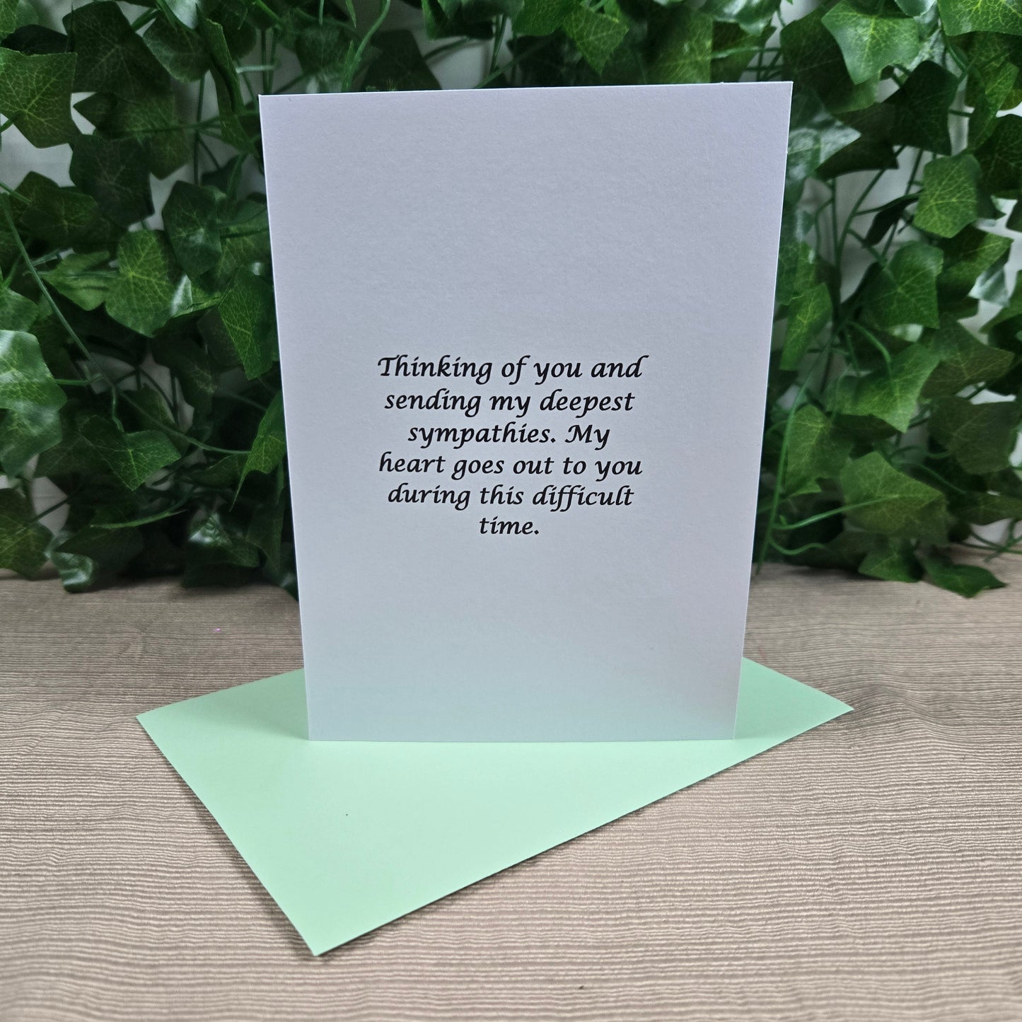 With Sympathy Card