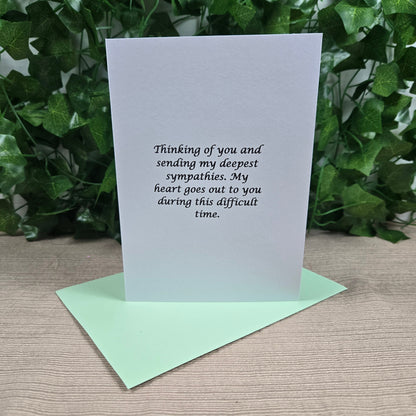With Sympathy Card