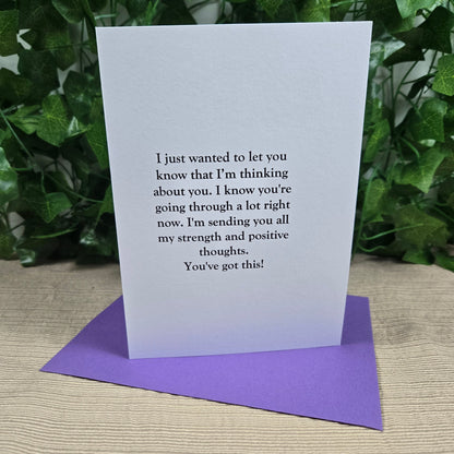 You're Strong, Thinking of You Card