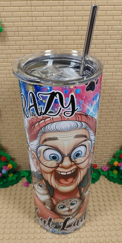 Crazy Cat Lady Tumbler - Vegas Custom Creations