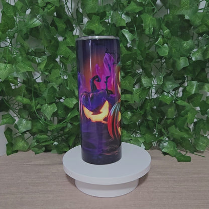 Cool Neon Halloween 20oz Skinny Tumbler