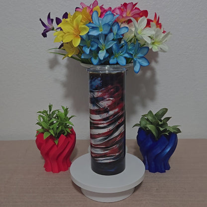 American Flag Tumbler