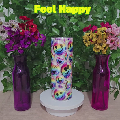 Emoji Holographic Inflated Tumbler