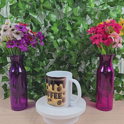 Inflated Coffee with Coffee Beans Mug