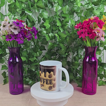 Inflated Coffee with Coffee Beans Mug