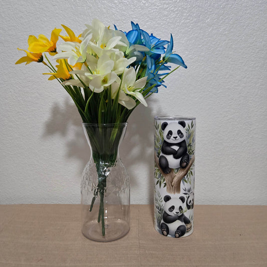 Panda with Bamboo Tumbler - Vegas Custom Creations