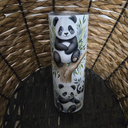 Panda with Bamboo Tumbler - Vegas Custom Creations