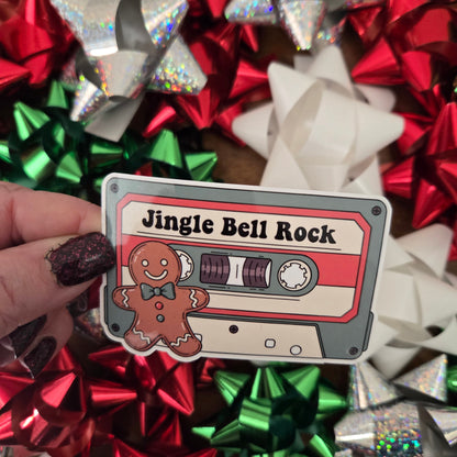 Vintage Christmas Music Cassette Stickers