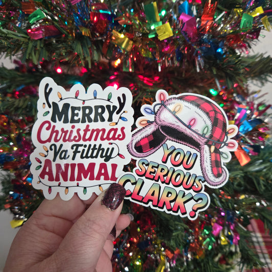 Famous Christmas Movie Quote Stickers