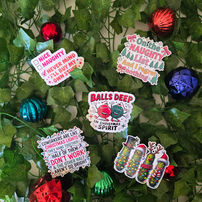 Cheeky Christmas Stickers