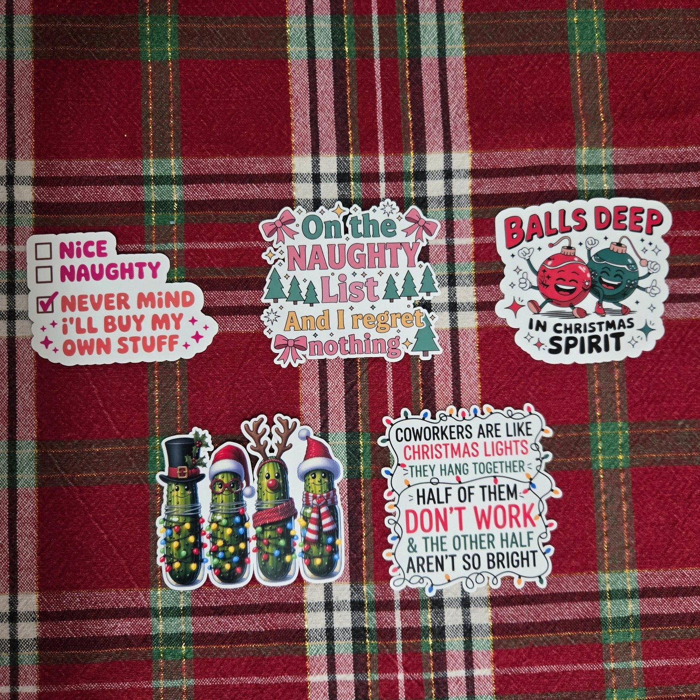 Cheeky Christmas Stickers