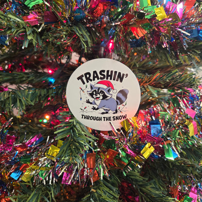 Round Cheeky Christmas Stickers