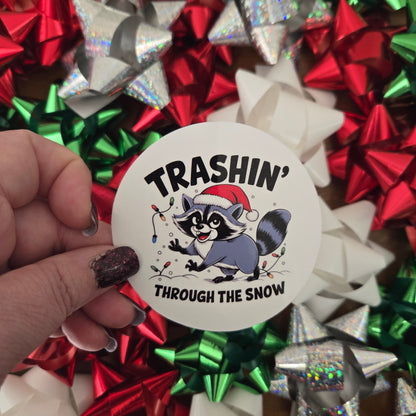 Round Cheeky Christmas Stickers