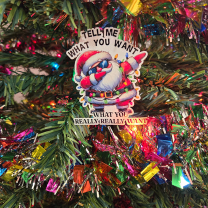 Adult Humor Santa Christmas Stickers