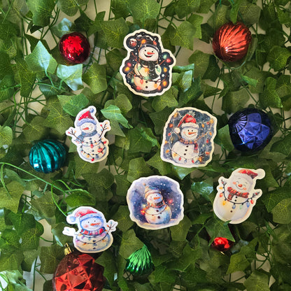Snowman Christmas Stickers