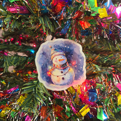 Snowman Christmas Stickers