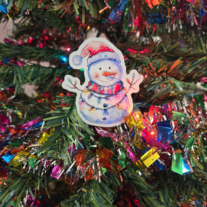 Snowman Christmas Stickers