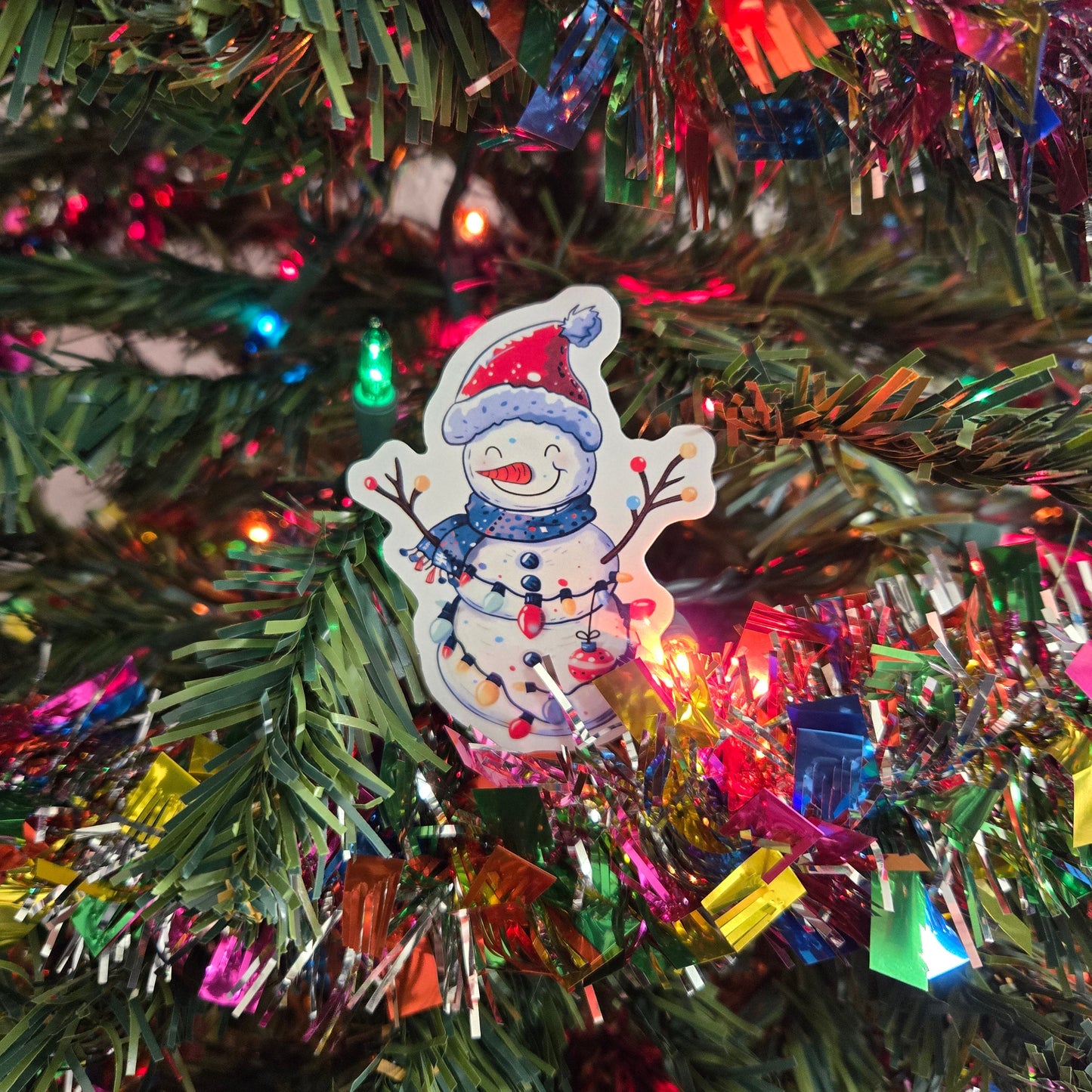 Snowman Christmas Stickers