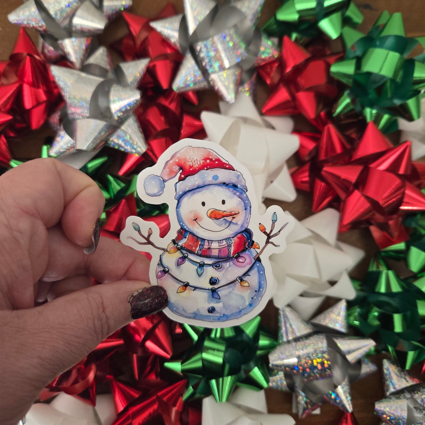 Snowman Christmas Stickers