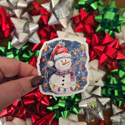 Snowman Christmas Stickers
