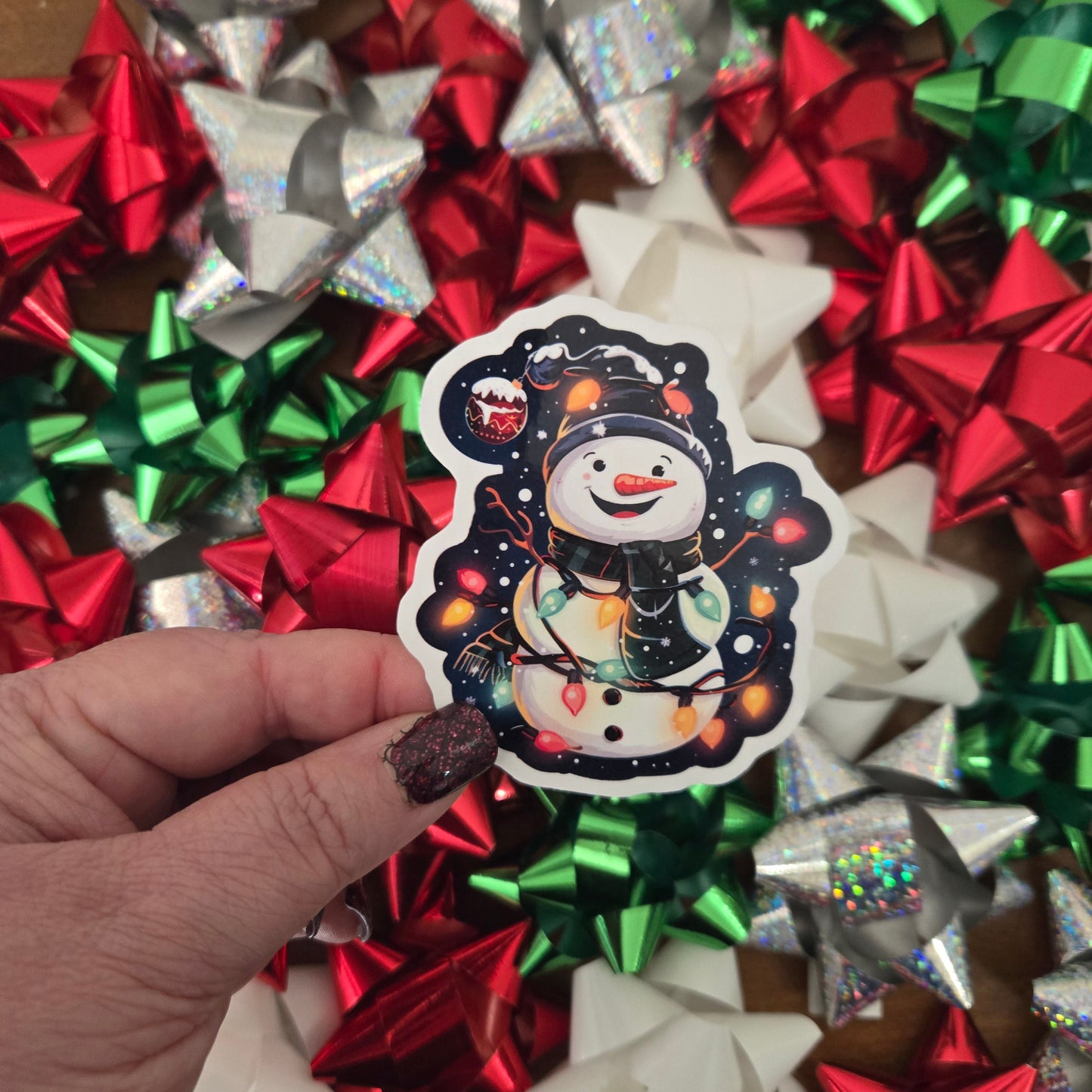 Snowman Christmas Stickers