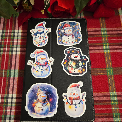 Snowman Christmas Stickers